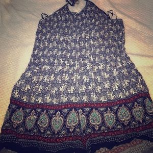 Shorts Romper that ties around neck